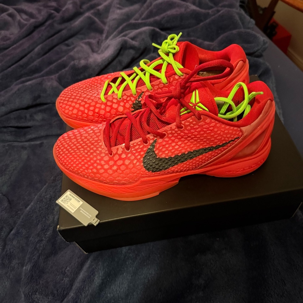 Nike Kids Red and Black Athletic Shoes